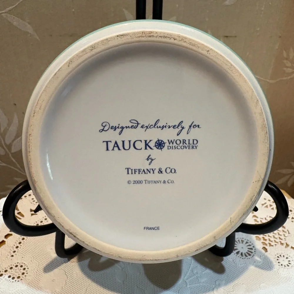 Tiffany & Co. Tauck World Discovery Globe ~ Map Porcelain Trinket Box ~ 🇫🇷